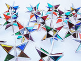 Moravian Star HANDMADE STAINED GLASS many colors avail.