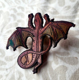 Dragon Leather Pin - Multiple Colors