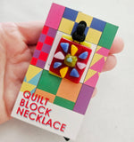 Quilt Block Necklace- Museum Collection