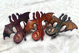 Dragon Leather Pin - Multiple Colors