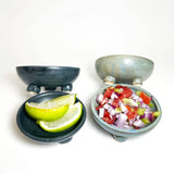 3" Salsa Dishes with Bubble Feet. Small Gourmet Kitchen Bowl