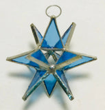 Moravian Star HANDMADE STAINED GLASS many colors avail.