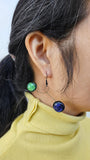 Glittery Dichro Dangle Earrings
