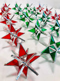 Moravian Star HANDMADE STAINED GLASS many colors avail.