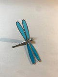 Handmade Stained Glass Dragonflies Suncatcher