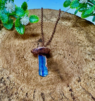 Blue Kyanite Crystal necklace.