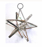 Moravian Star HANDMADE STAINED GLASS many colors avail.