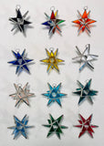 Moravian Star HANDMADE STAINED GLASS many colors avail.