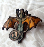 Dragon Leather Pin - Multiple Colors