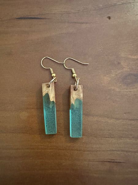 Epoxy 2025 wood earrings